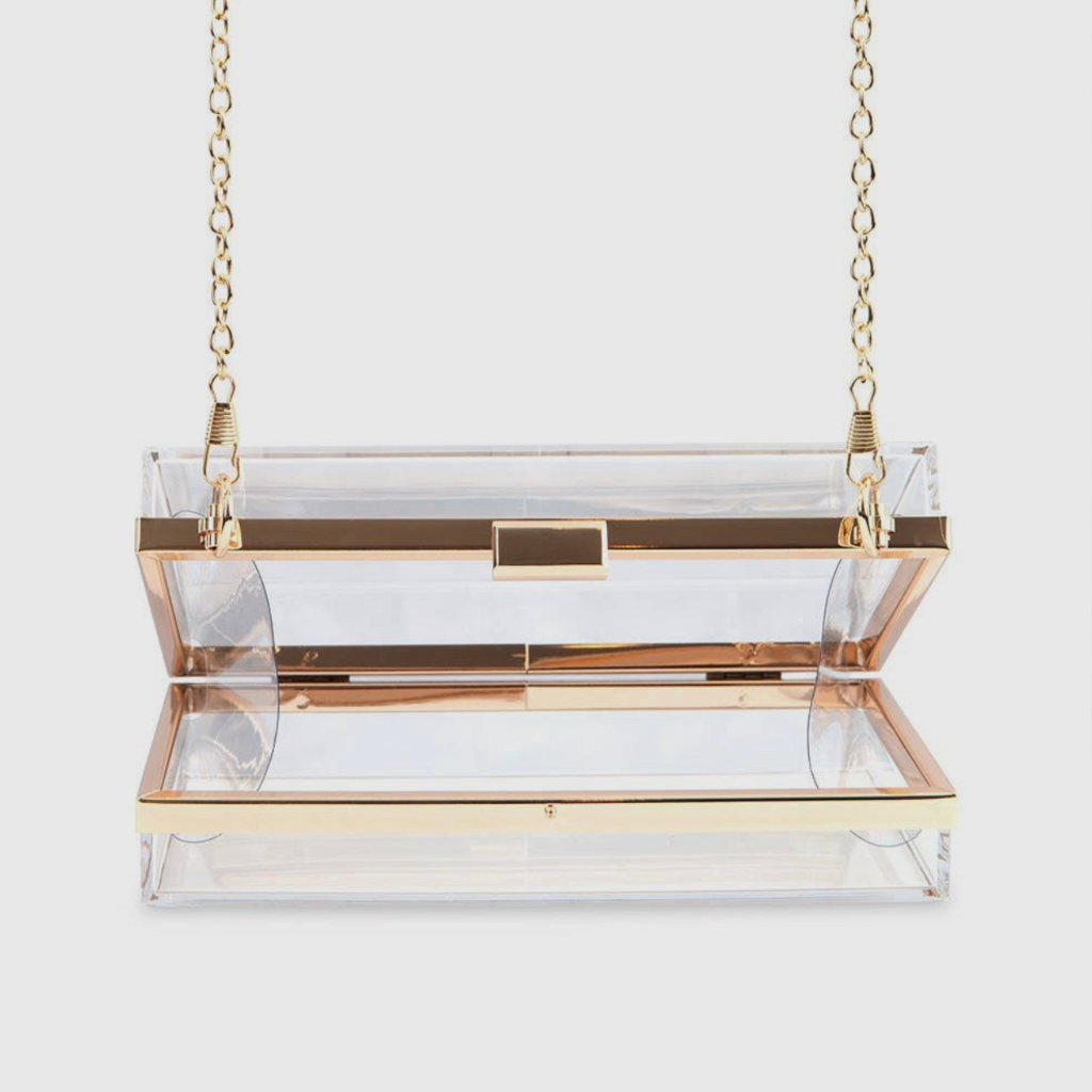 Clear Acrylic Box Clutch