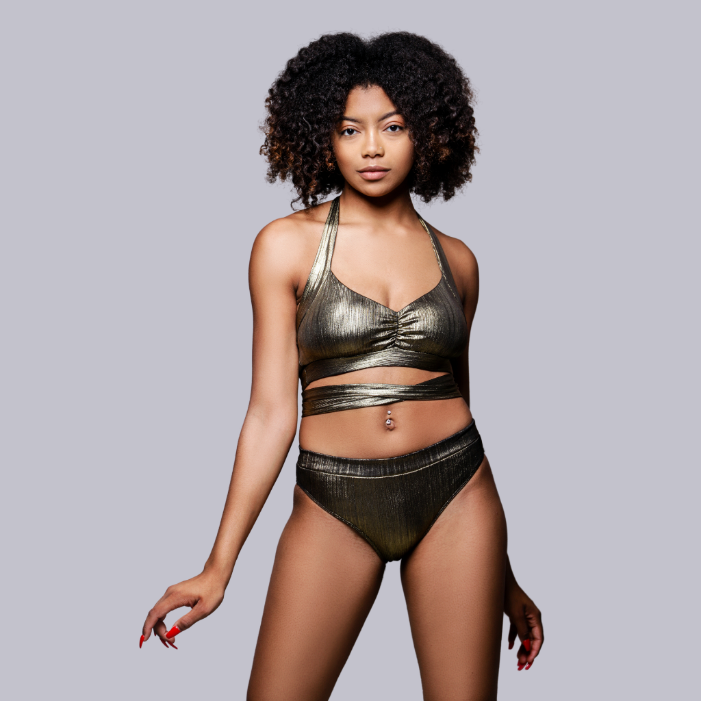 Gold Crush Swimsuit ALL SALES ARE FINAL