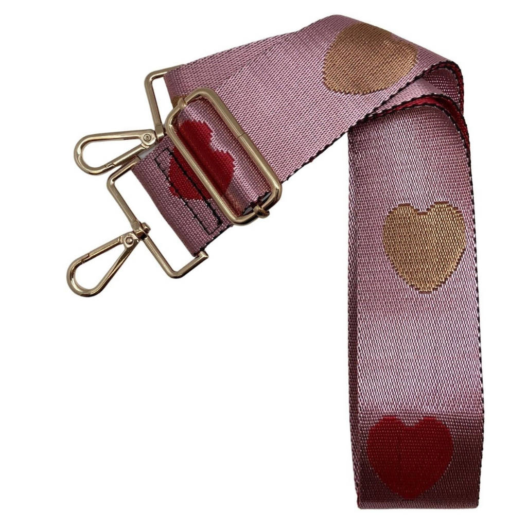 Printed 2 Heart Bag Strap-ASSORTED