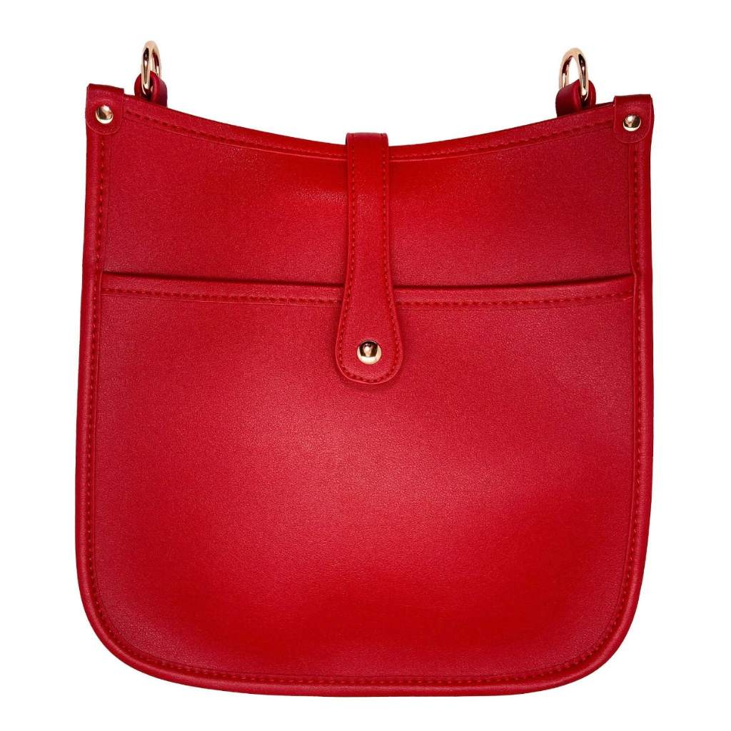 Red Leather Messenger Bag