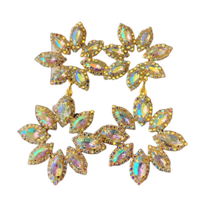 Flower-shaped Dangle Earrings