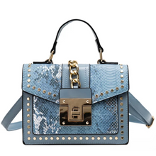 Load image into Gallery viewer, Snake Skin Crossbody Purse
